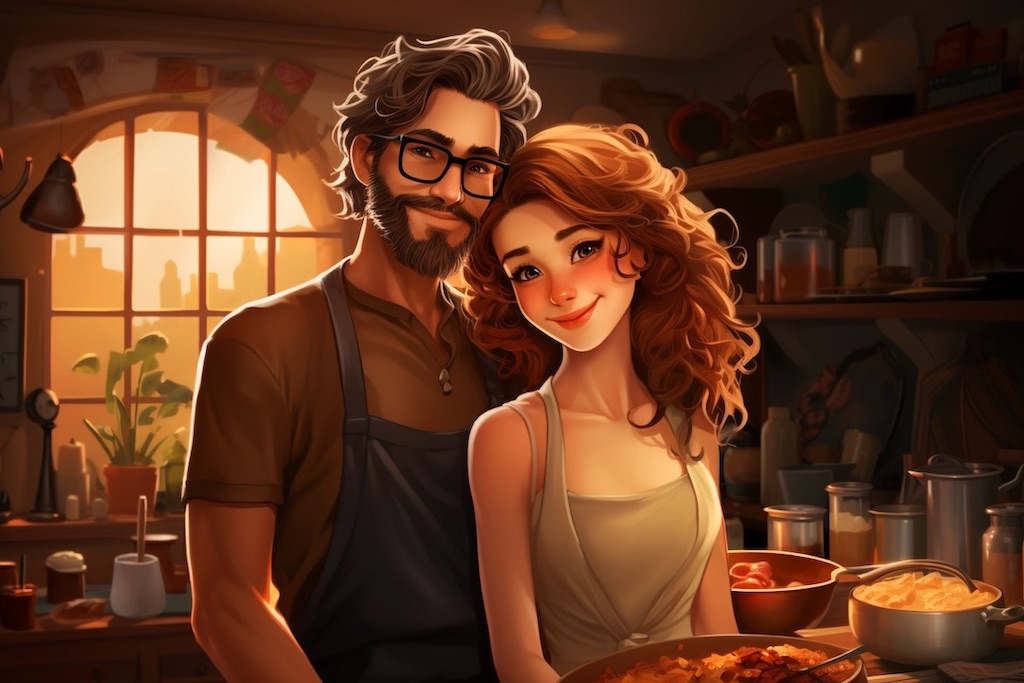 cuisine devient une histoire d'amour